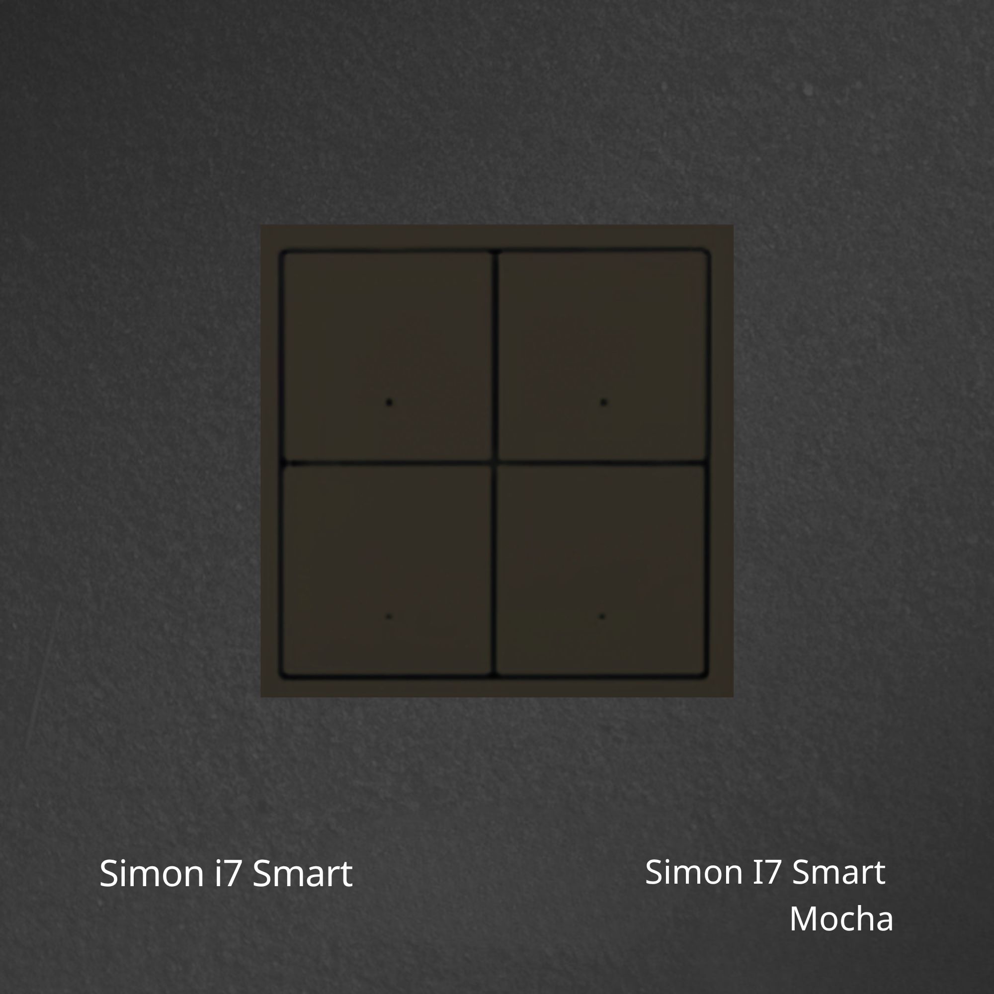 SIMON i7 Smart Scene Switch 4 Button - Mocha